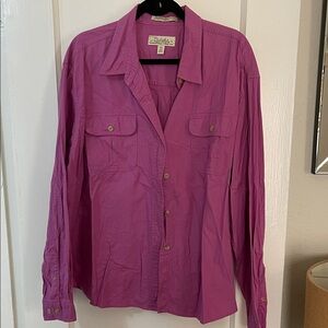 Cabela's Purple Button-Down Shirt